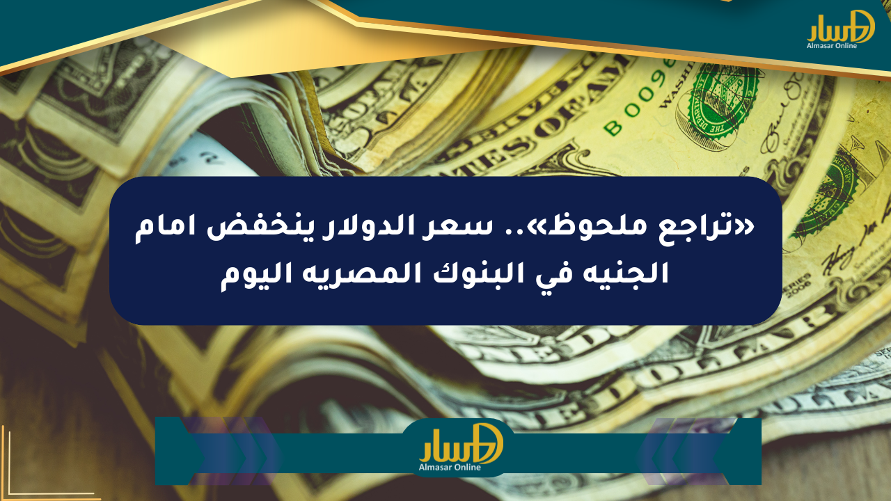 «تراجع ملحوظ».. سعر الدولار ينخفض أمام الجنيه في البنوك المصرية اليوم